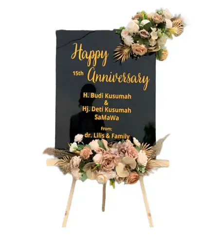 Papan Bunga Akrilik kebon kelapa