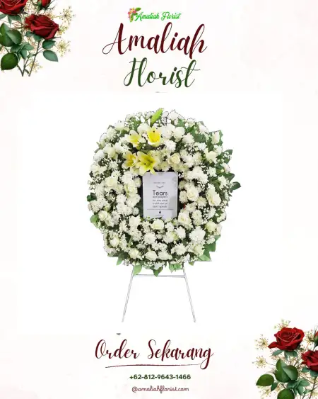 Krans Bunga Duka kebon kelapa